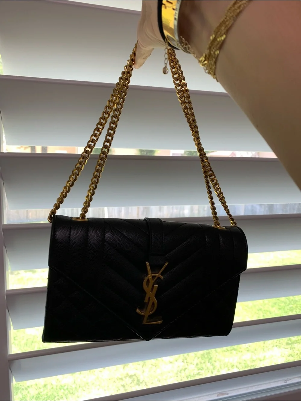 Saint Laurent YSL Envelope Purse Handbag Designer - Picture 14 of 14